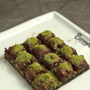 Turkish Chocolate Baklava with Pistachio